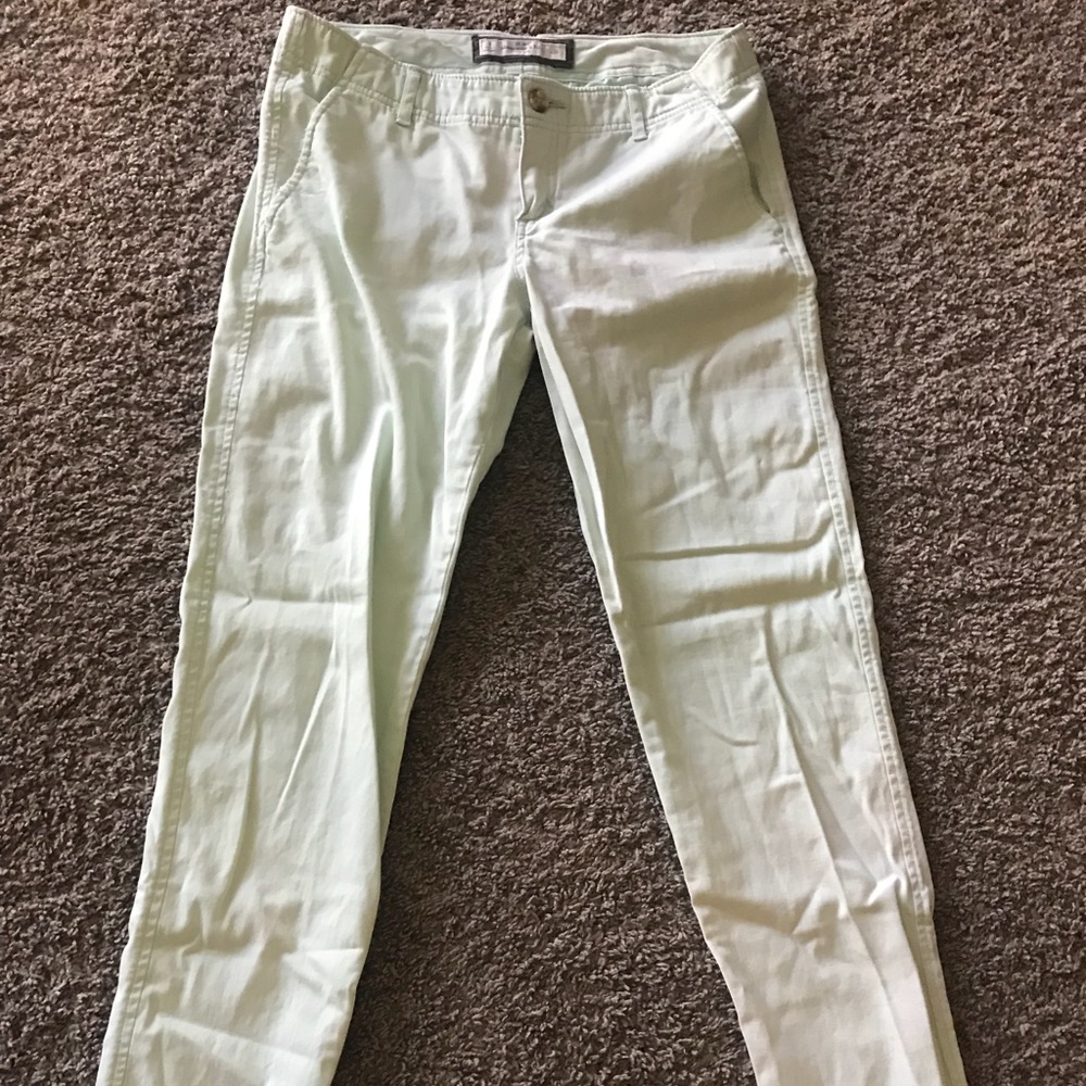 Abercrombie & Fitch light green pants, size 6