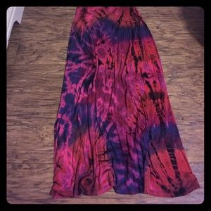 Tie dye Maxi skirt