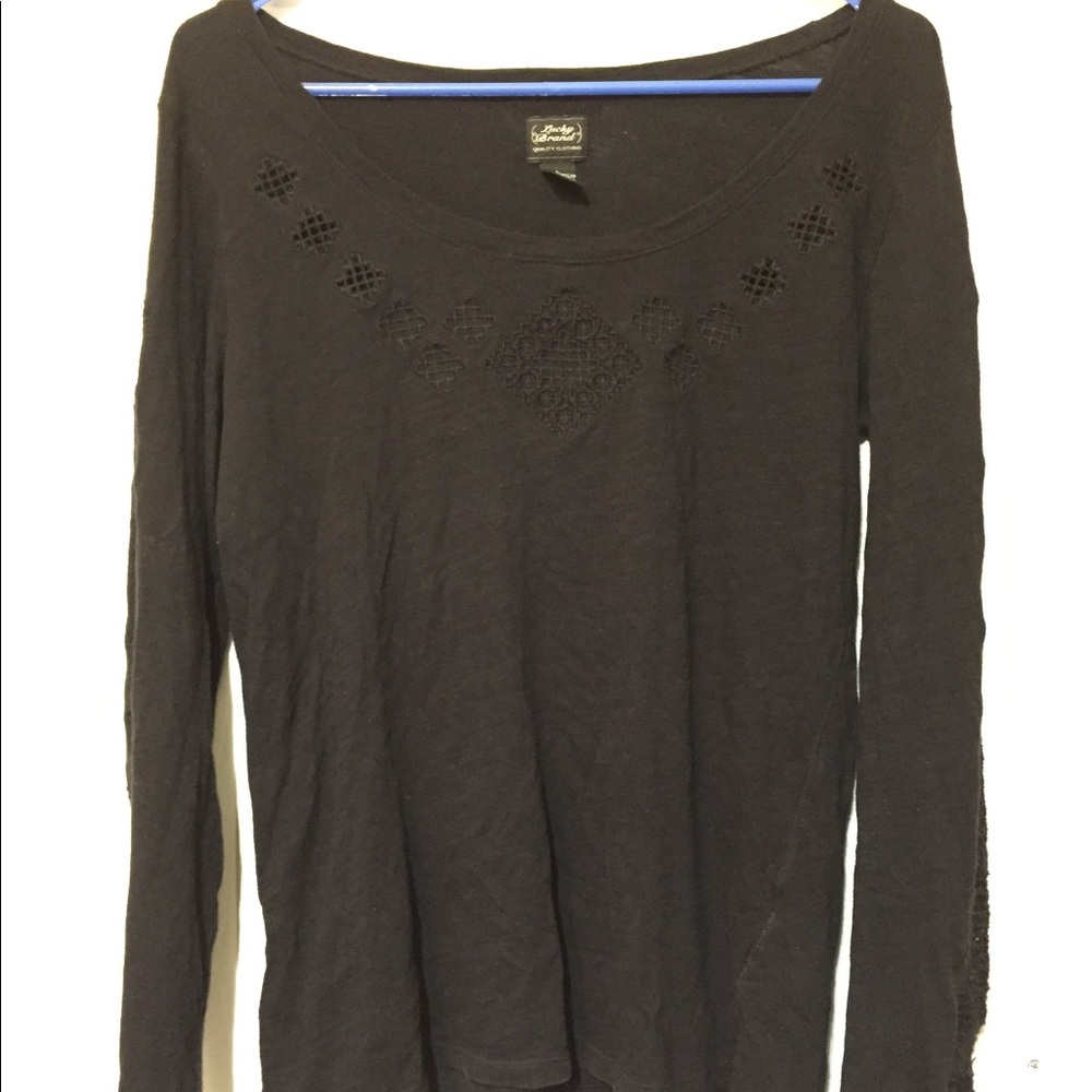 Black Long Sleeve Lucky Brand 🍀