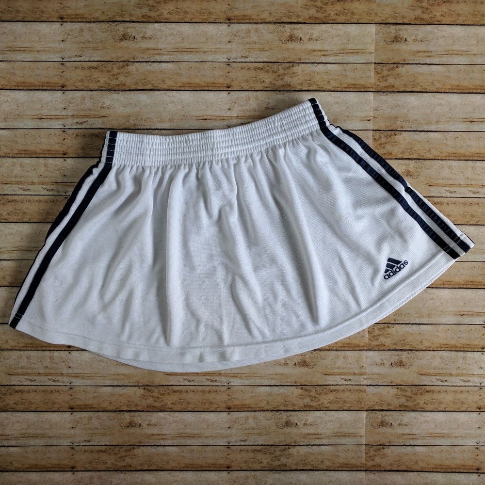 White Adidas Mini Skirt