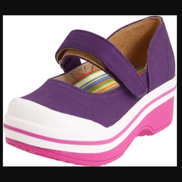 Dansko valentine canvas purple kids NIB - Picture 2 of 3