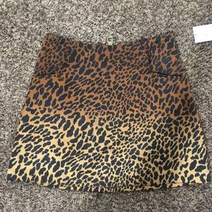 NWT Leopard Print UO Mini Skirt