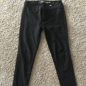 American Eagle black jeggings, size 6