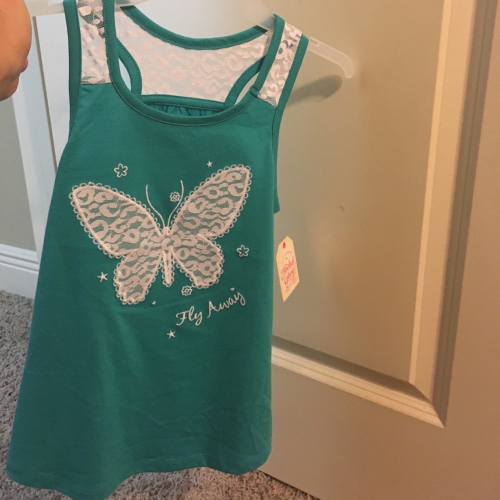 🦄 Faded Glory kids Teal tank sz 7/8