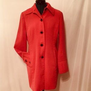 Georgiou Studio Coral Long Coat sz 8 Peacoat