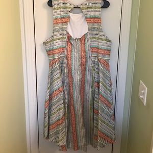 Torrid Insider Collection Neon Coral Print Dress