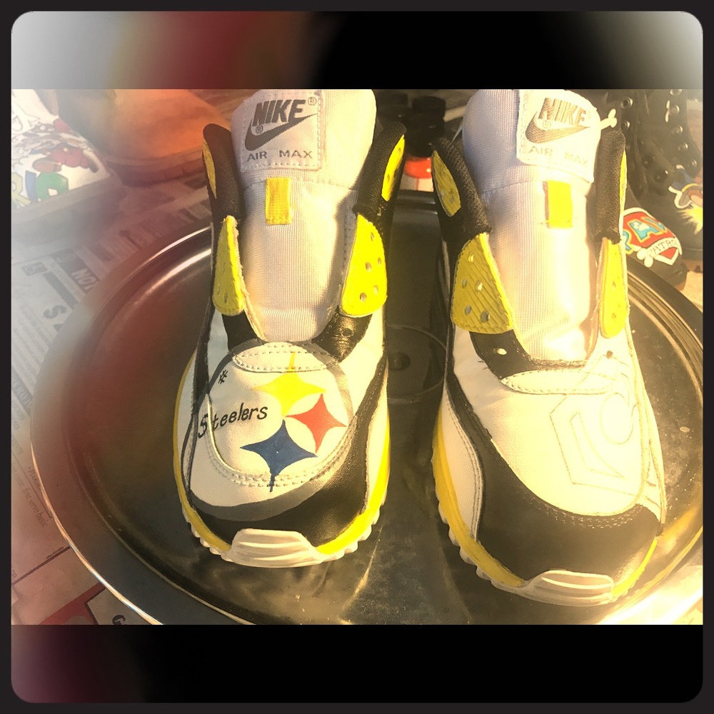 Custom Pgh Steeler Nike Airmax