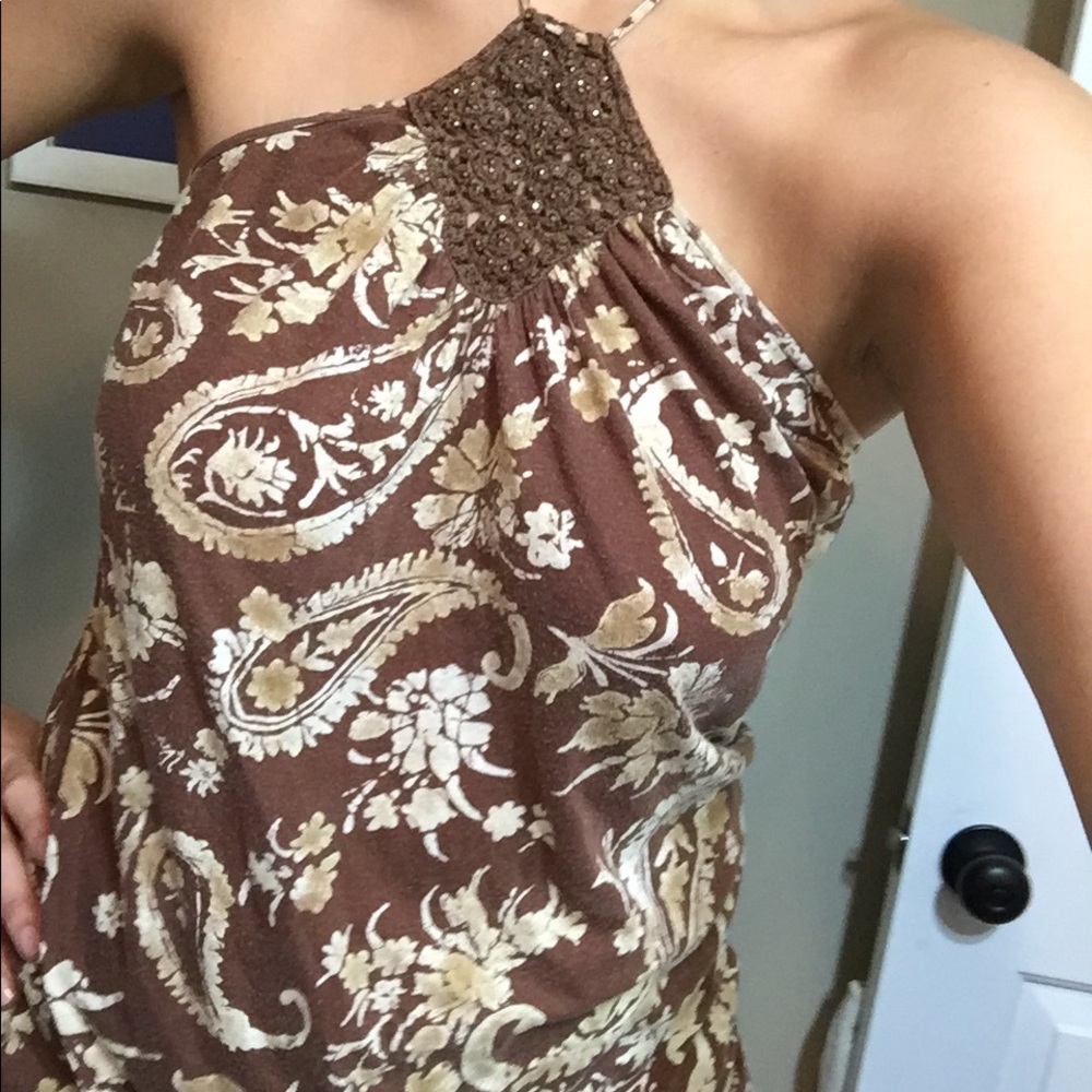 Express Paisley Halter Top