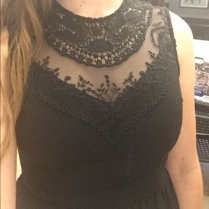 Divided Little Black Lacey Dress Size Small