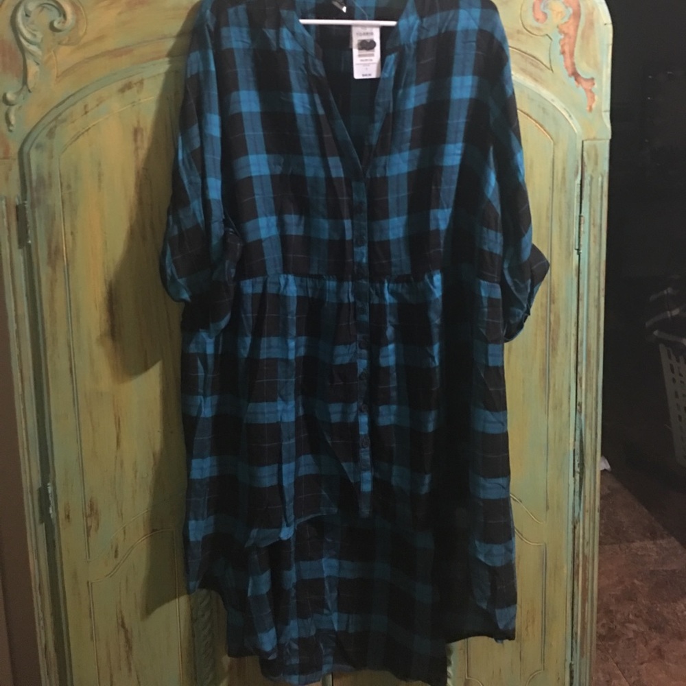 Torrid NWT high Low flannel