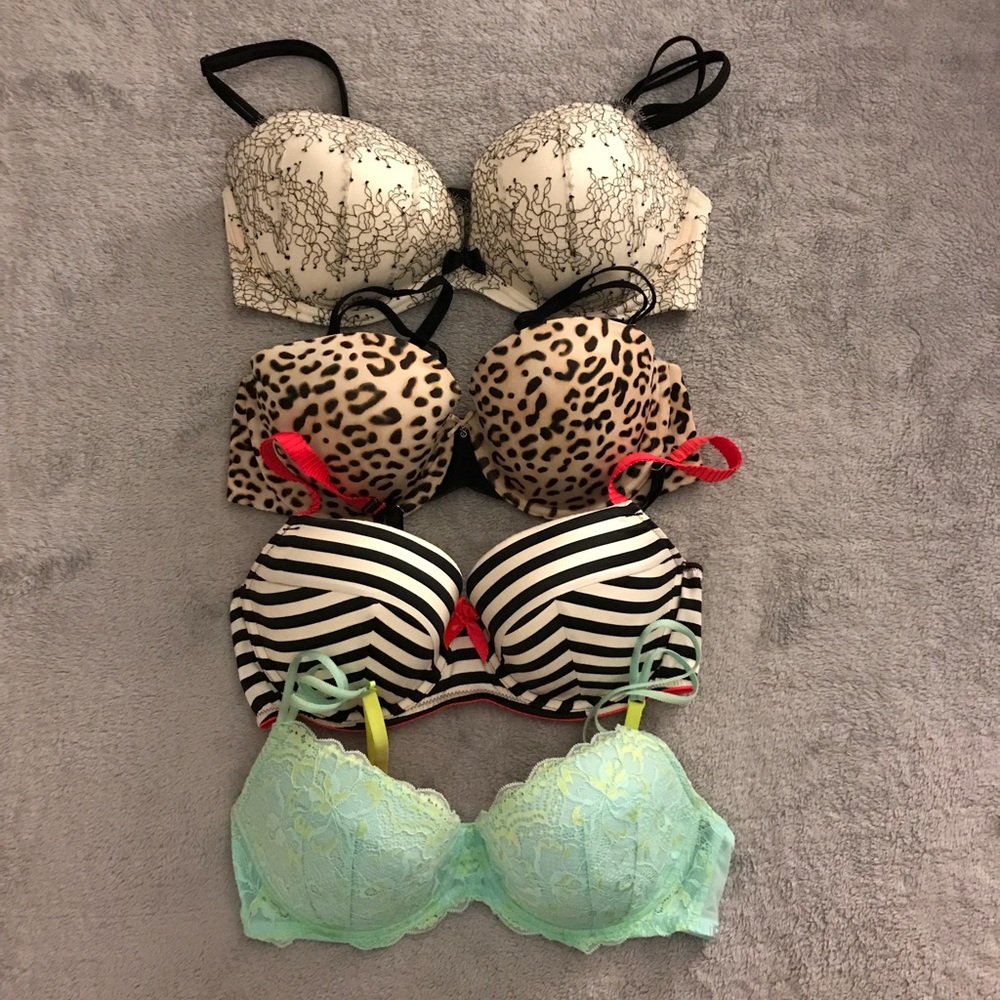 3 Victoria’s Secret & 1 Pink Bra !!!PRICE DROP!!!