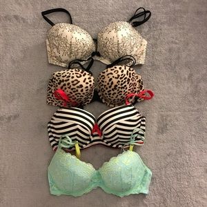 3 Victoria’s Secret & 1 Pink Bra !!!PRICE DROP!!!