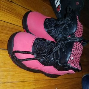 Jordan 10's fusion red / black size 5c