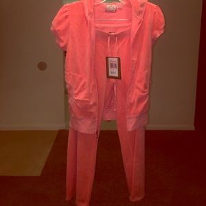 Juicy Couture Jammy Dodger Terry Crop 2 Piece Set