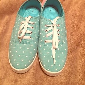 Teal sneakers