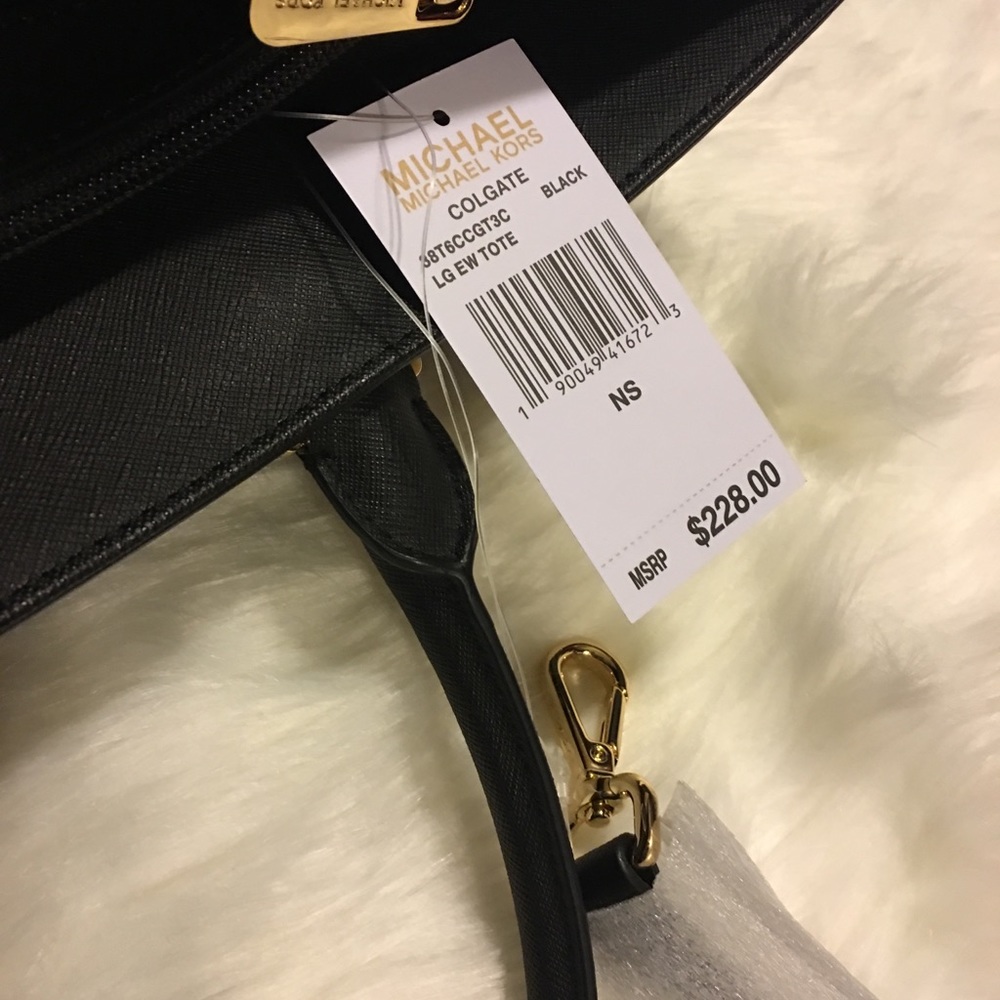 🌹SOLD🌹 Authentic Michael Kors Colgate Black Tote - Picture 7 of 8