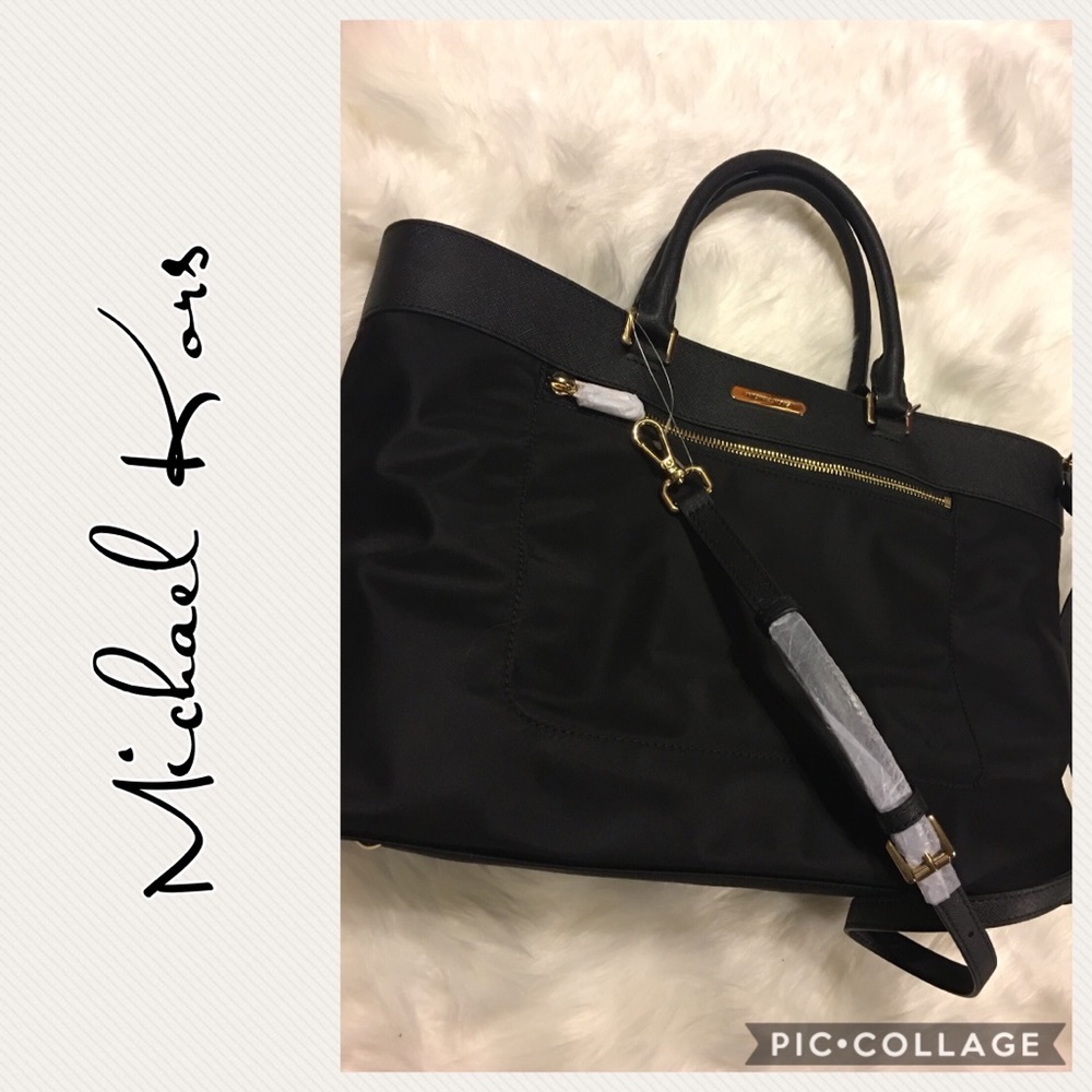 🌹SOLD🌹 Authentic Michael Kors Colgate Black Tote - Picture 1 of 8