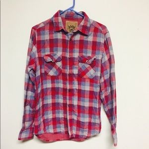 Men's plaid button down. Medium
