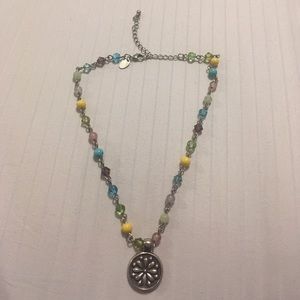 Lia Sophia beaded charm necklace