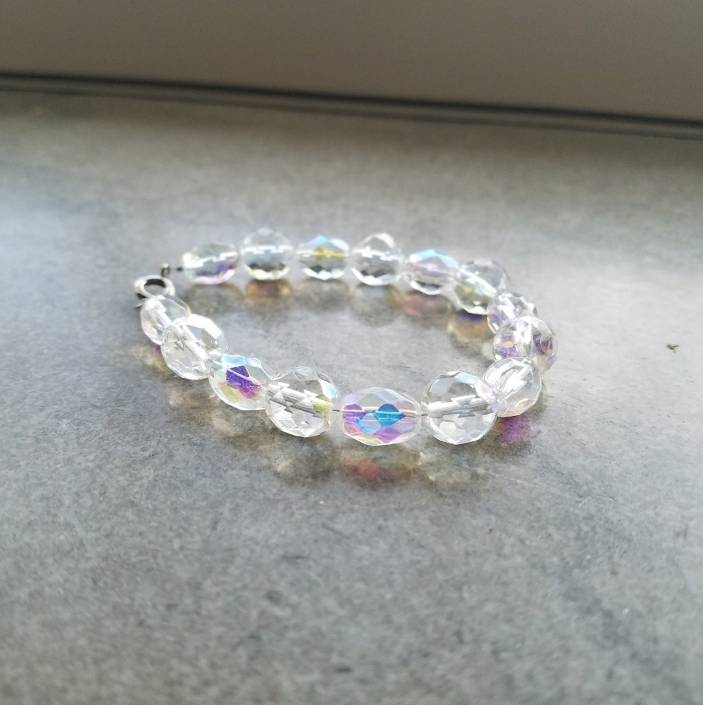 Iridescent Bead Bracelet