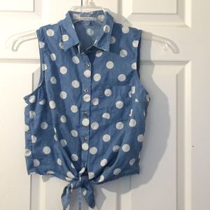 Women's polkadot shirt