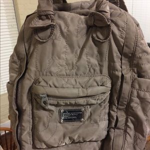 Marc Jacobs tan nylon backpack