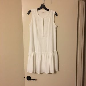 Shoshanna White drop waist dress