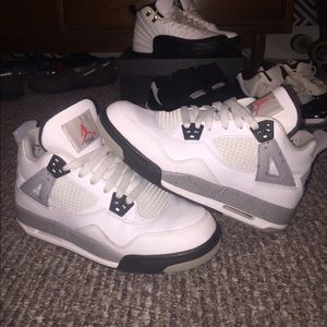 Air Jordan 4 White Cement