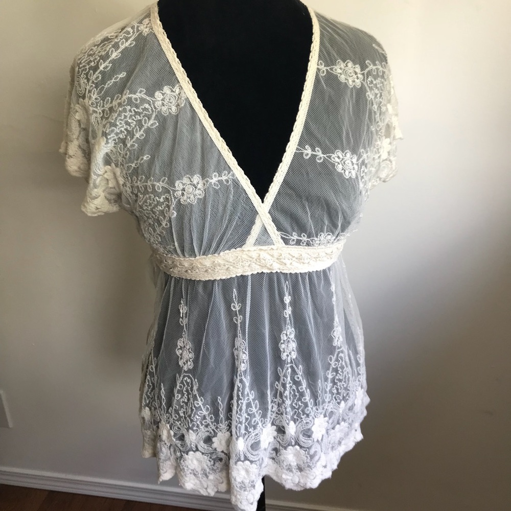 Lace Sheer Top
