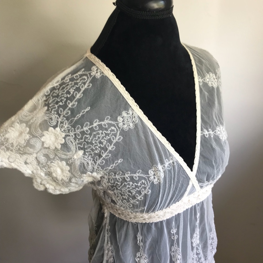 Lace Sheer Top - Picture 3 of 4