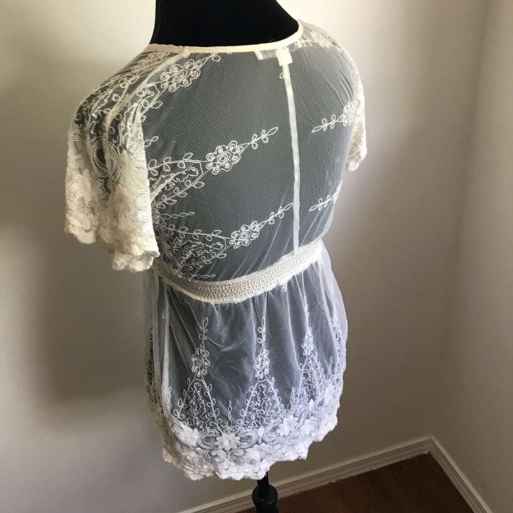 Lace Sheer Top - Picture 4 of 4