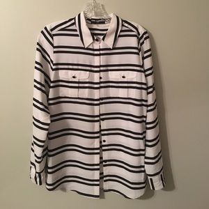 Karl Lagerfeld black and white shirt