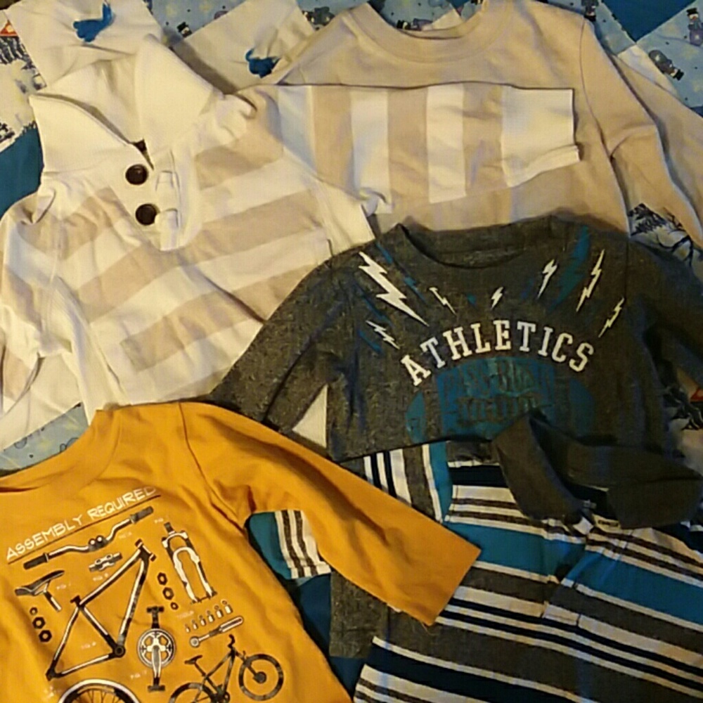 5 long sleeve toddler shirts