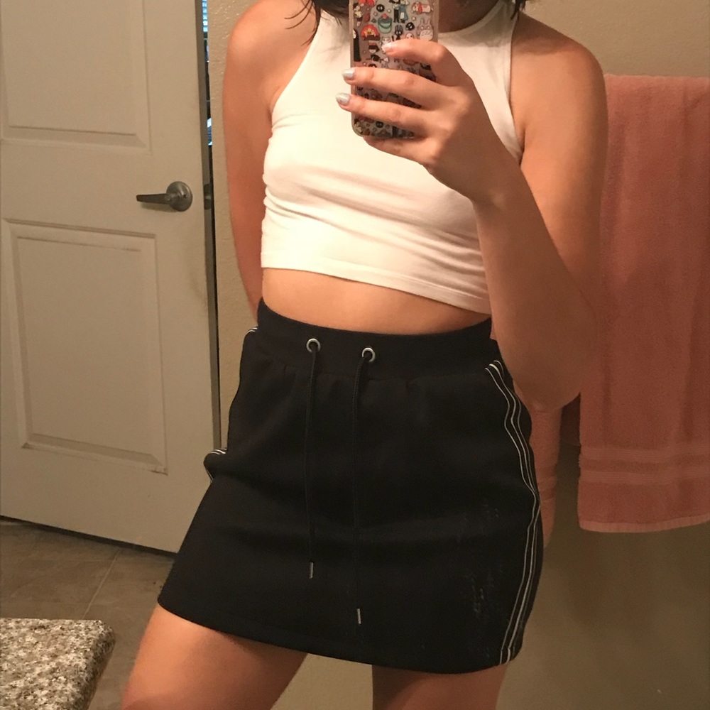 Track mini skirt