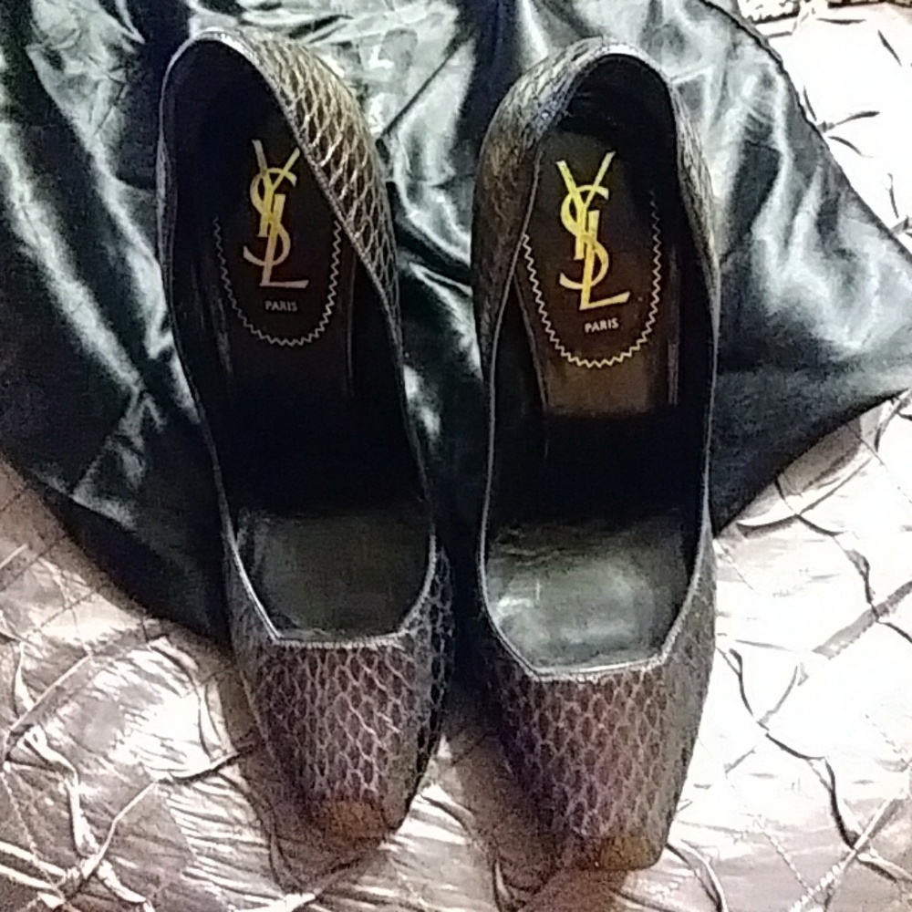 YSL WATER SNAKE SHOE mirror heel