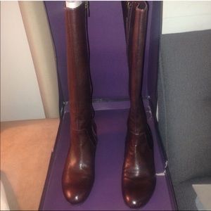 Enzo Angiolini Brown Knee High Boots 8 1/2