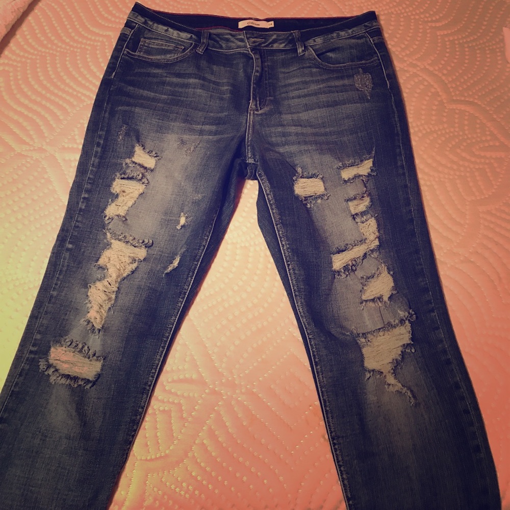 Distressed Cello Jeans Size 14