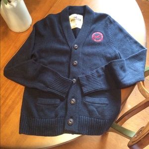 Large blue Hollister cardigan