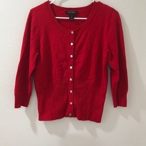 White House Black Market sweater w/snap on buttons