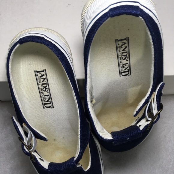 Lands' End women's canvas t-strap shoes size 7B - Picture 6 of 8