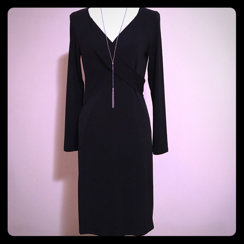 Long sleeved black dress by Simply Vera