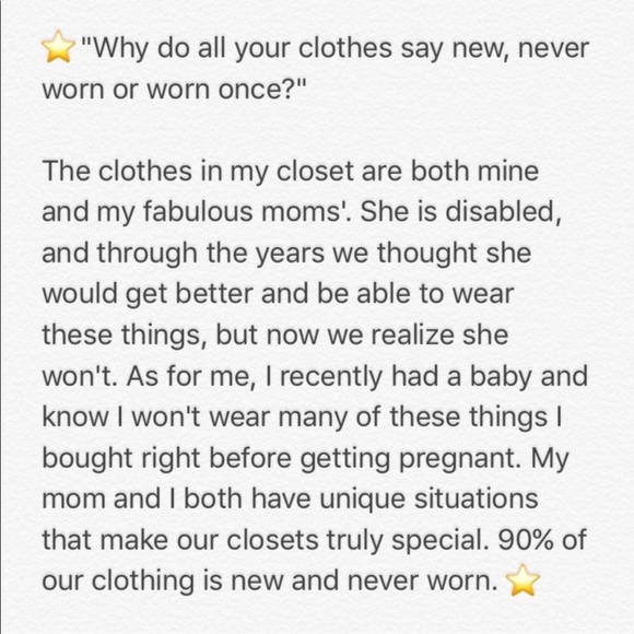 Welcome! Enjoy brand new designer clothing. - Picture 2 of 3