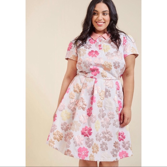 Mod Cloth Dress in Botanical - Picture 1 of 4