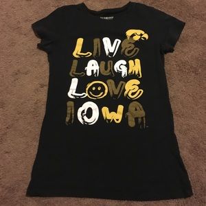 Iowa Hawkeye, fitted tee-Live, Laugh, Love, Iowa