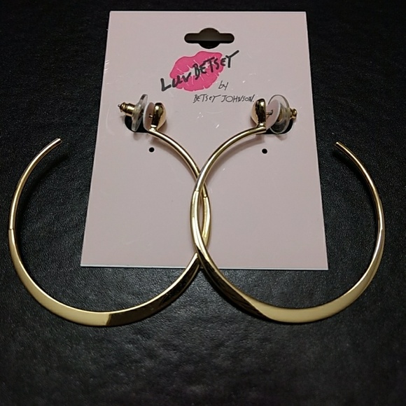 Betsey Johnson Jewelry - ** Betsey Johnson gold tone earrings