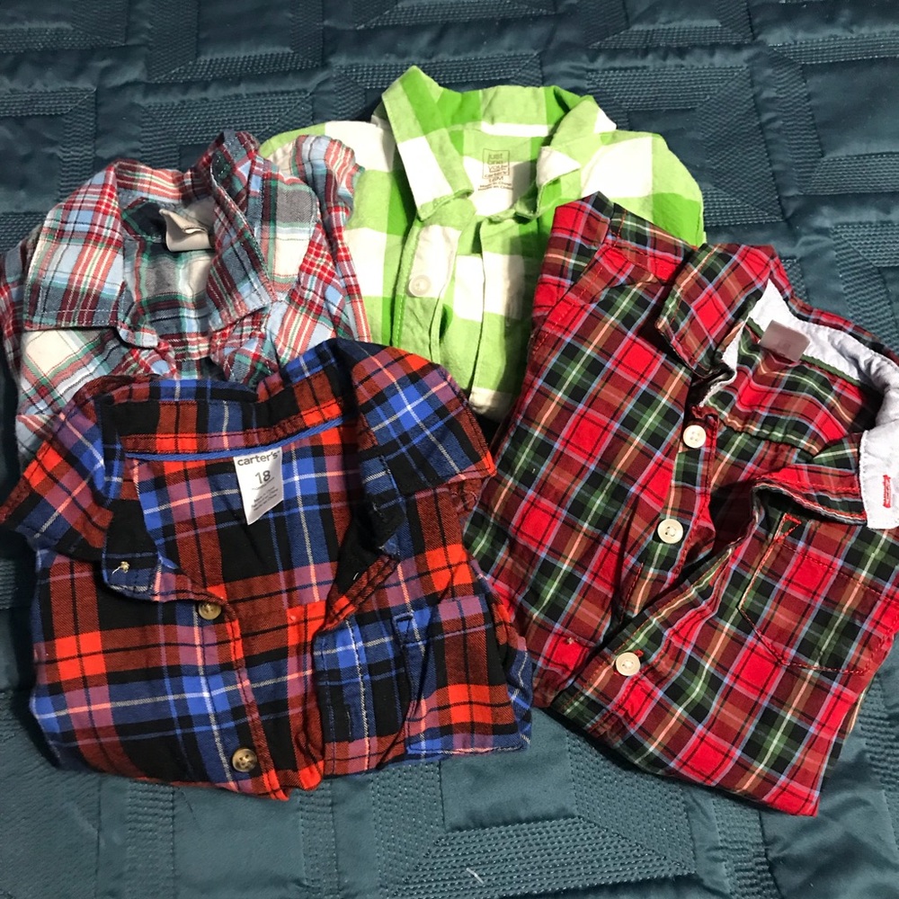 Boys plaid bundle