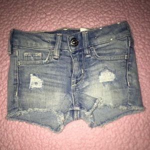 H&M denim ripped shorts