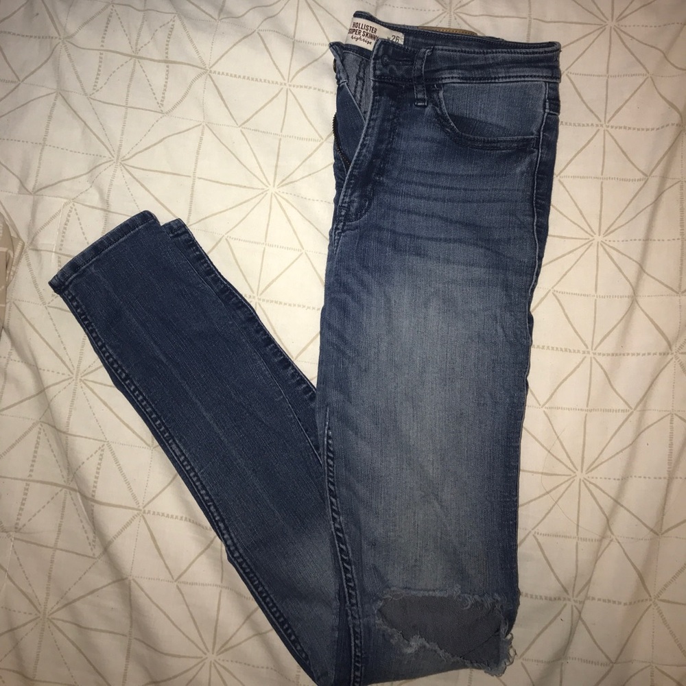 High rise skinny jeans
