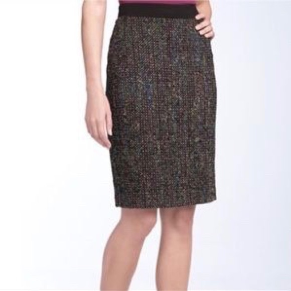Trina Turk Rainbow Tweed Skirt - Picture 1 of 2