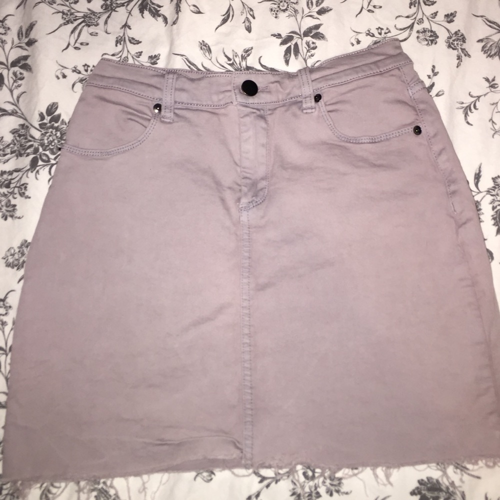 Lavender Denim Skirt